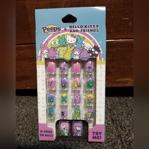 Peeps x Hello Kitty Purple & Pink Press-On Nails